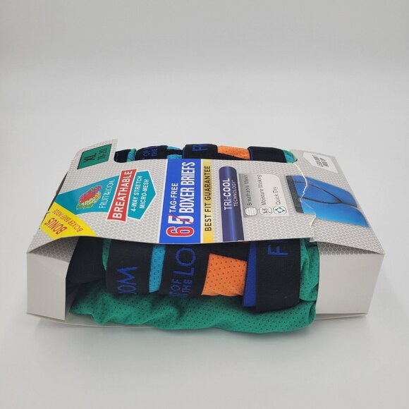 Boys 6 Pair Boxer Briefs Breathable Stretch Micro Mesh Tri-COOL Youth XL 18-20 - Picture 2 of 4